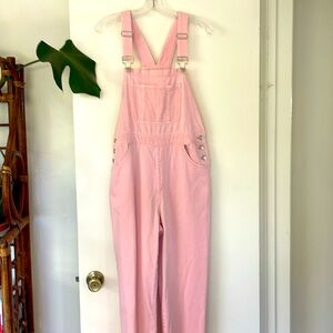 Pink overalls